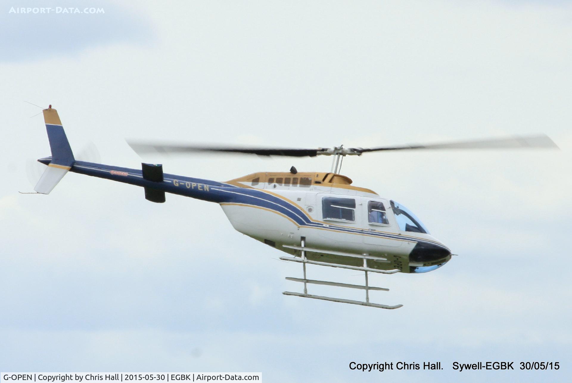 G-OPEN, 1994 Bell 206B JetRanger III C/N 4300, at Aeroexpo 2015