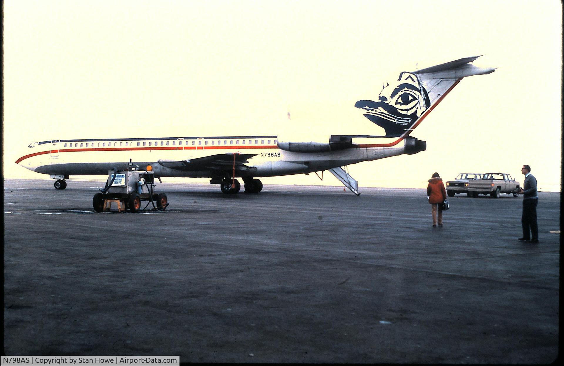 N798AS, 1966 Boeing 727-90C C/N 19170, Anchorage, May 1981.