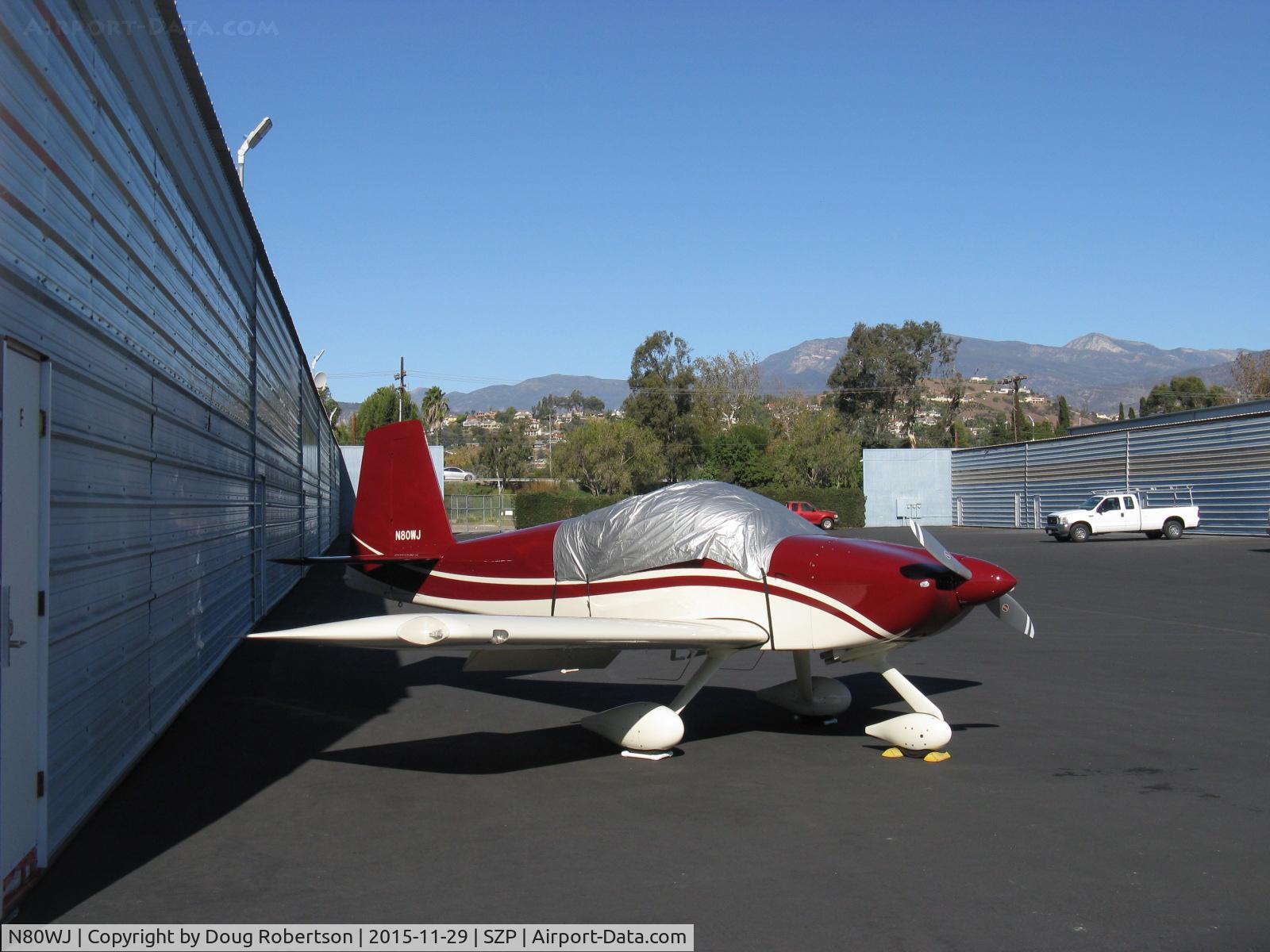 N80WJ, 2014 Vans RV-7A C/N 72575, 2015 Richmond VAN's RV-7A, ECI TITAN IOX-360-A4H1N 191 Hp, excellent appearance and flyer
