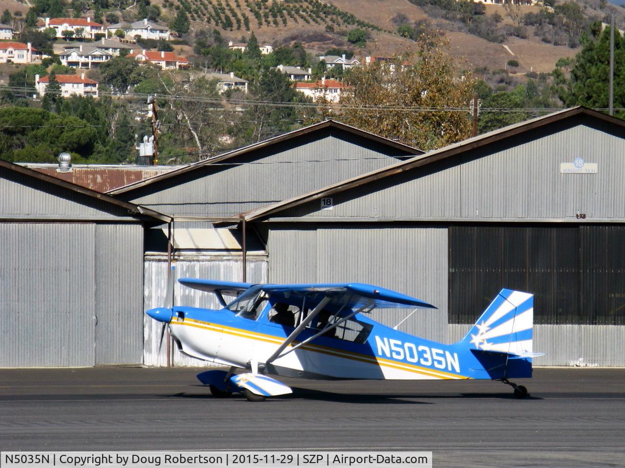 N5035N, 1978 Bellanca 8KCAB Decathlon C/N 470-79, 1978 Bellanca 8KCAB DECATHLON, Lycoming AEIO-320 150 hp, taxi to Rwy 04