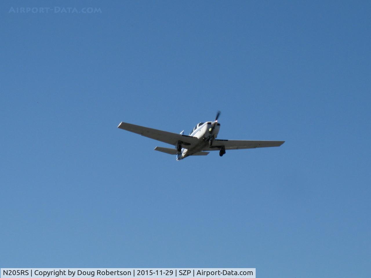 N205RS, 1979 Mooney M20J 201 C/N 24-0797, 1979 Mooney M20J 201, Lycoming IO-360 A&C 200 Hp, takeoff climb Rwy 04