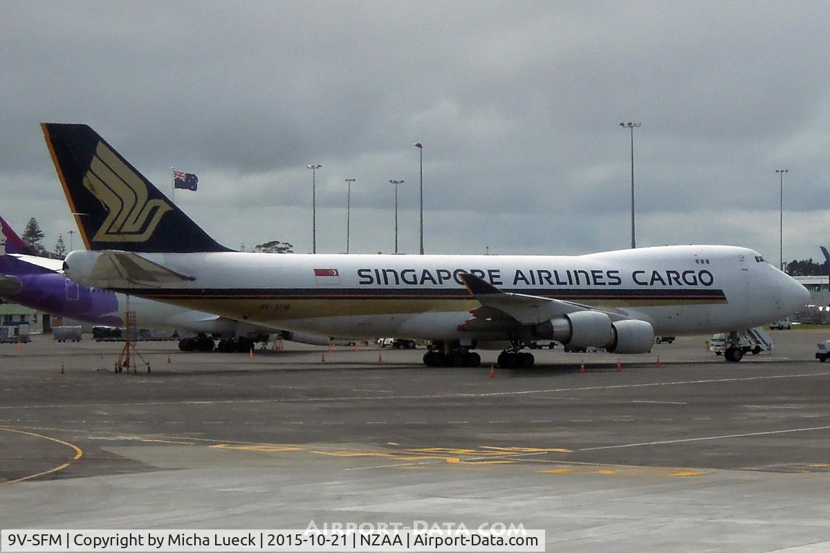 9V-SFM, 2003 Boeing 747-412F/SCD C/N 32898, At Auckland