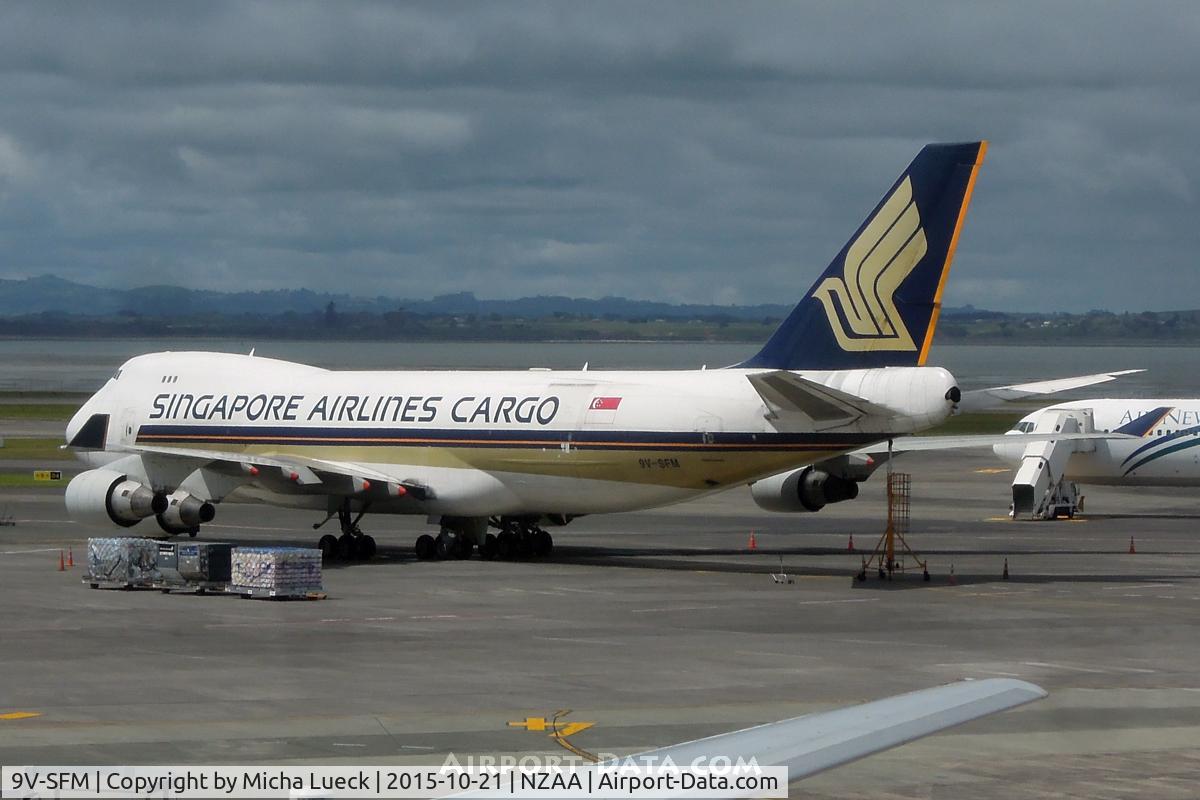 9V-SFM, 2003 Boeing 747-412F/SCD C/N 32898, At Auckland