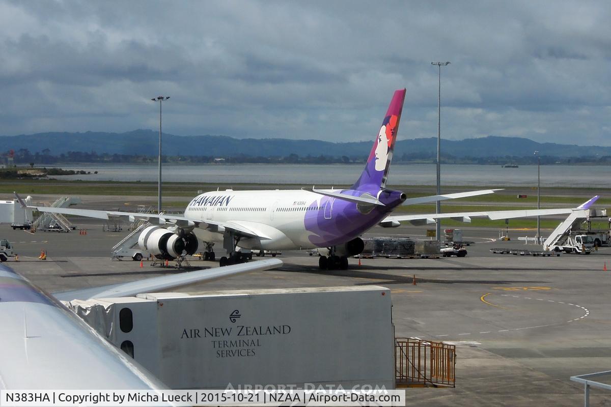 N383HA, 2011 Airbus A330-243 C/N 1217, At Auckland