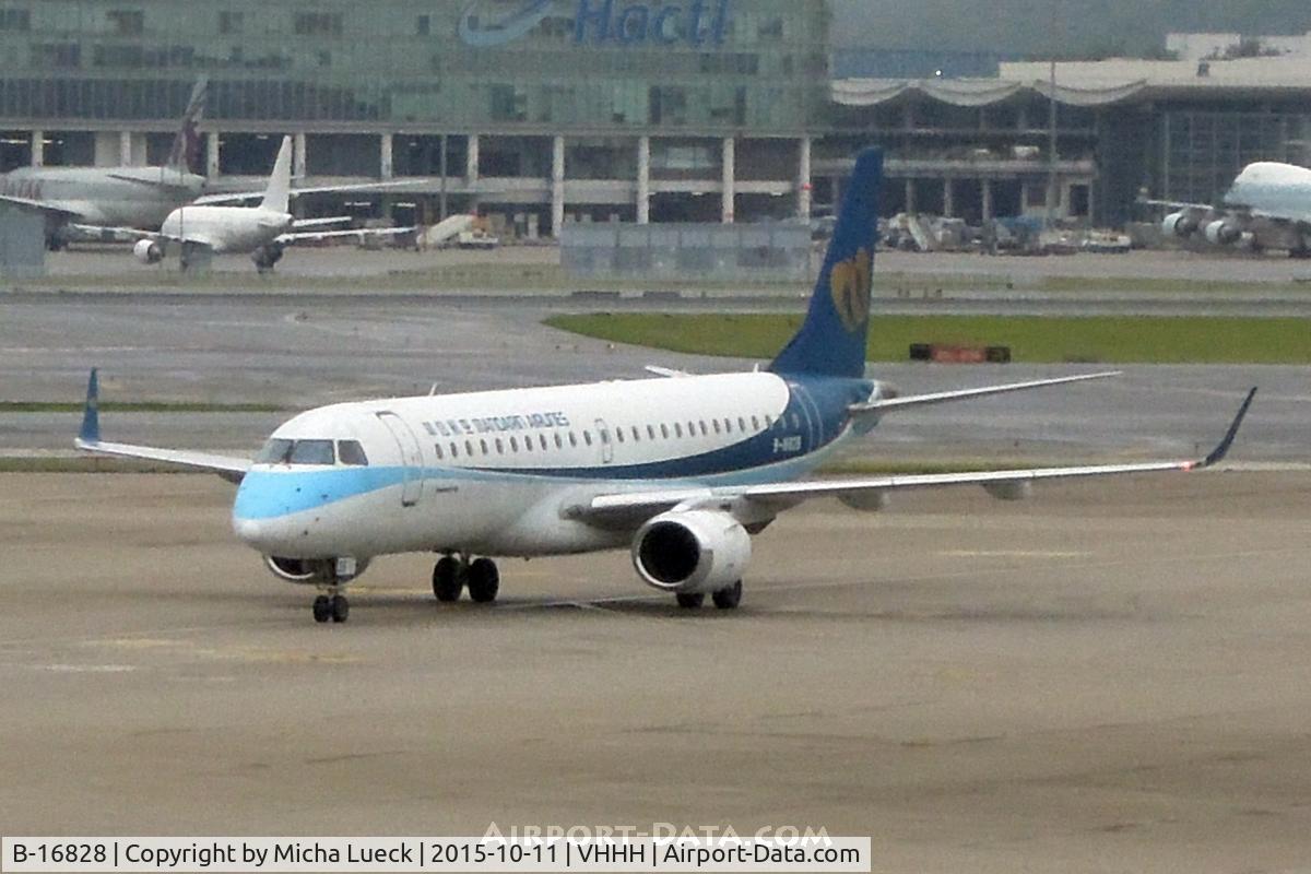 B-16828, 2008 Embraer 190AR (ERJ-190-100IGW) C/N 19000190, At Hong Kong