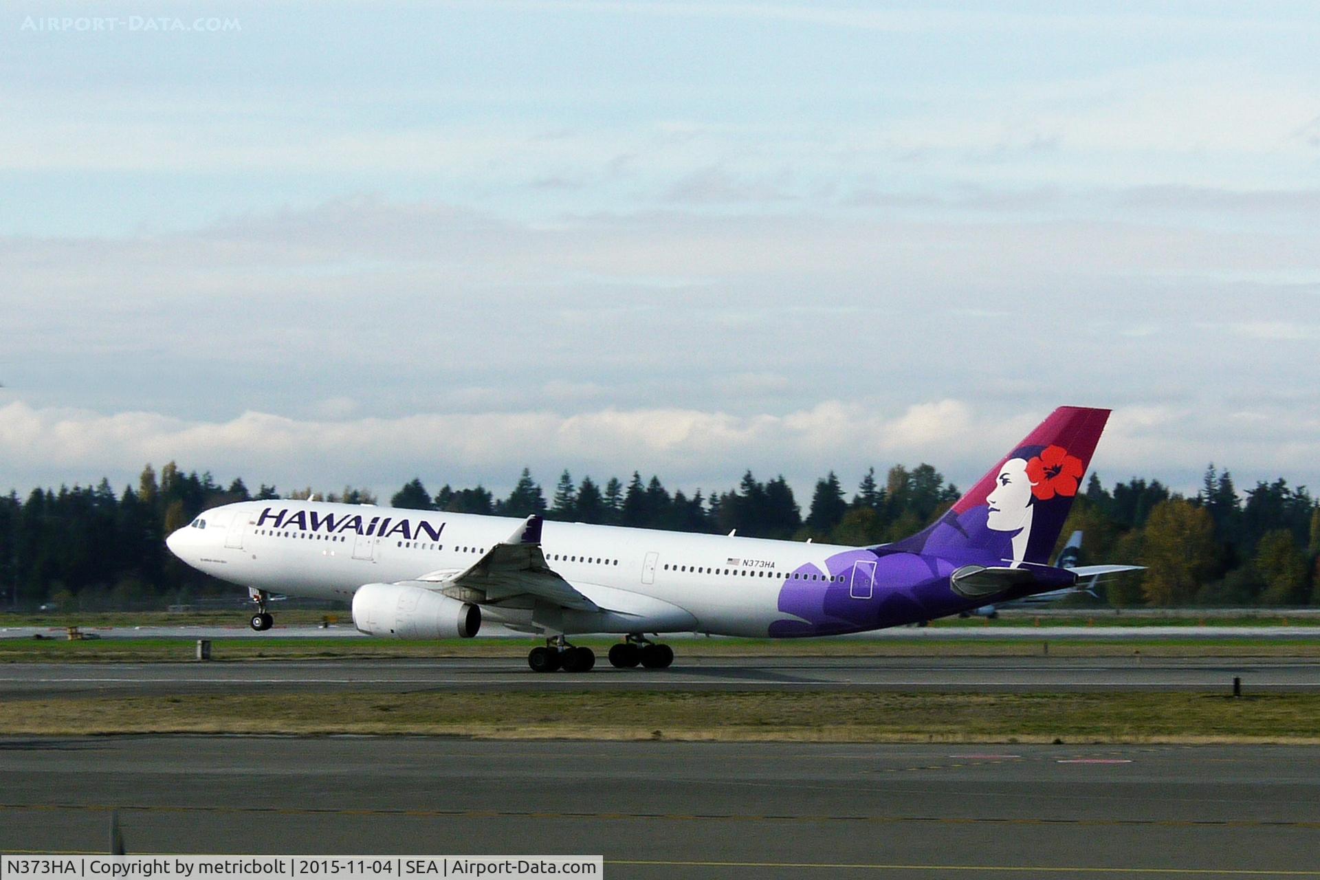 N373HA, 2014 Airbus A330-243 C/N 1530, Departure from SeaTac