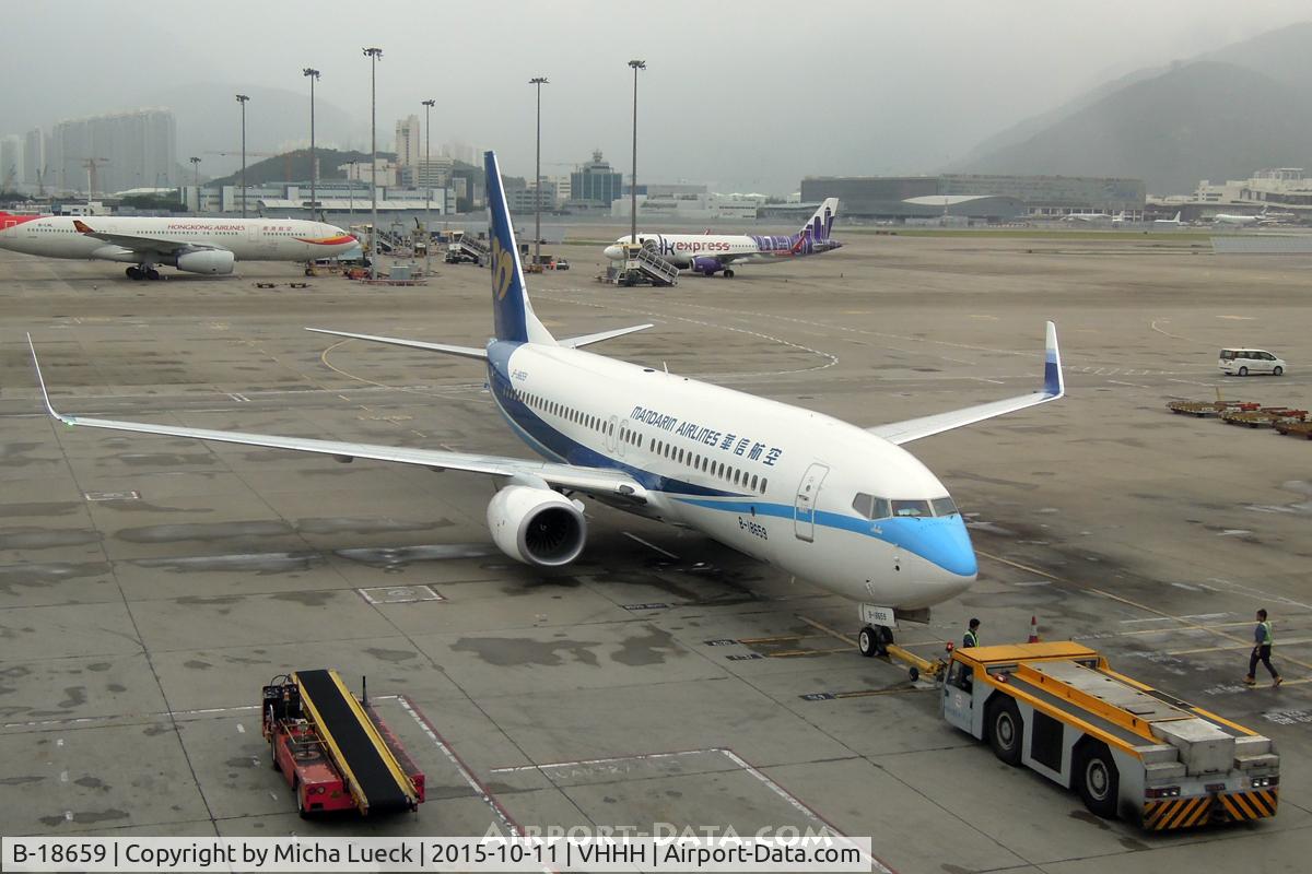 B-18659, 2015 Boeing 737-8SH C/N 41335, At Hong Kong