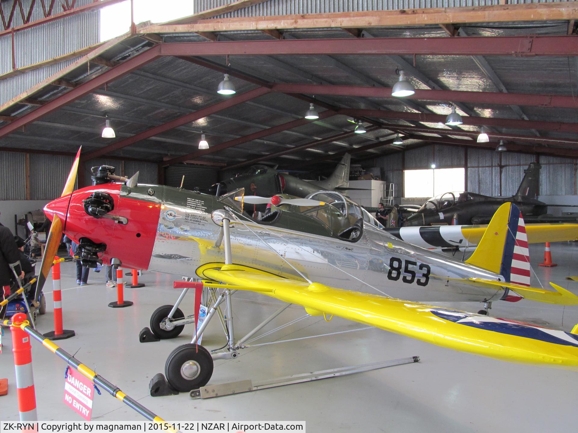 ZK-RYN, 1942 Ryan PT-22 Recruit (ST3KR) C/N 2062, Nice and clean Ryan - at warbirds open day