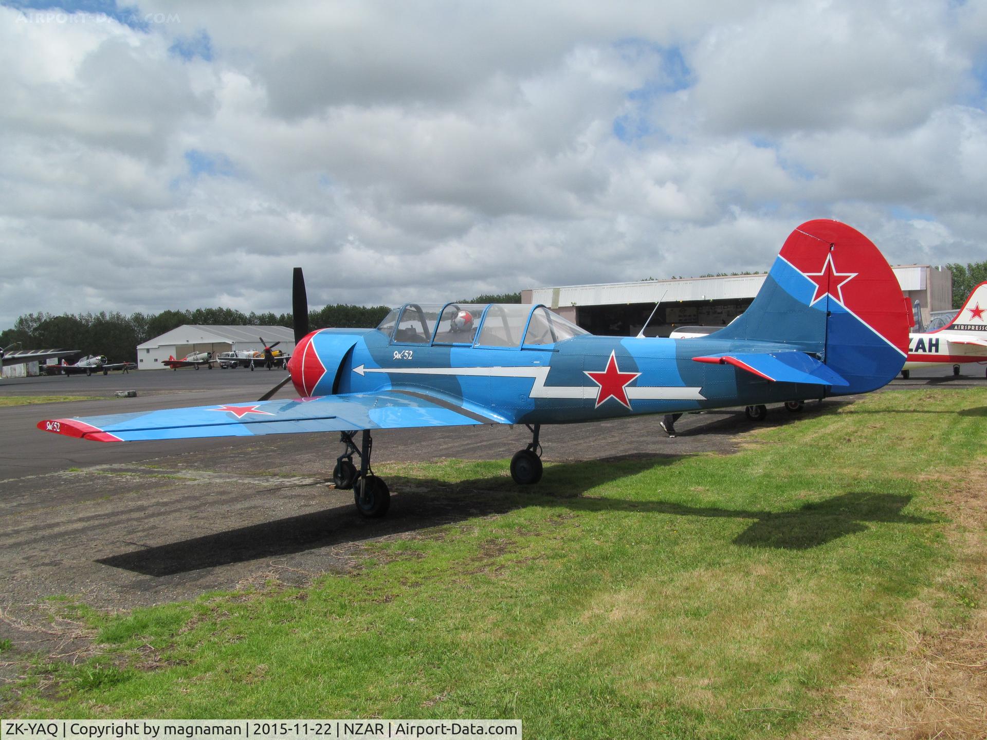 ZK-YAQ, Bacau Yak-52 C/N 844515, At Ardmore open day