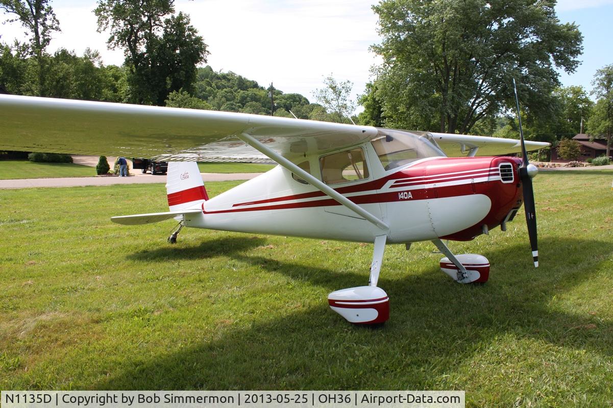 N1135D, 1951 Cessna 140A C/N 15698, Zanesville-Riverside fly-in