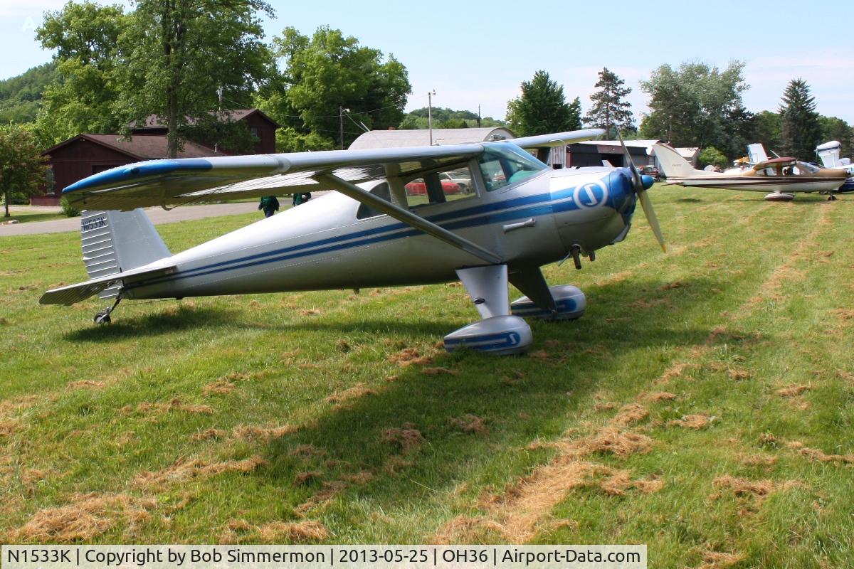 N1533K, 1946 Luscombe 8E Silvaire C/N 4260, Zanesville-Riverside fly-in