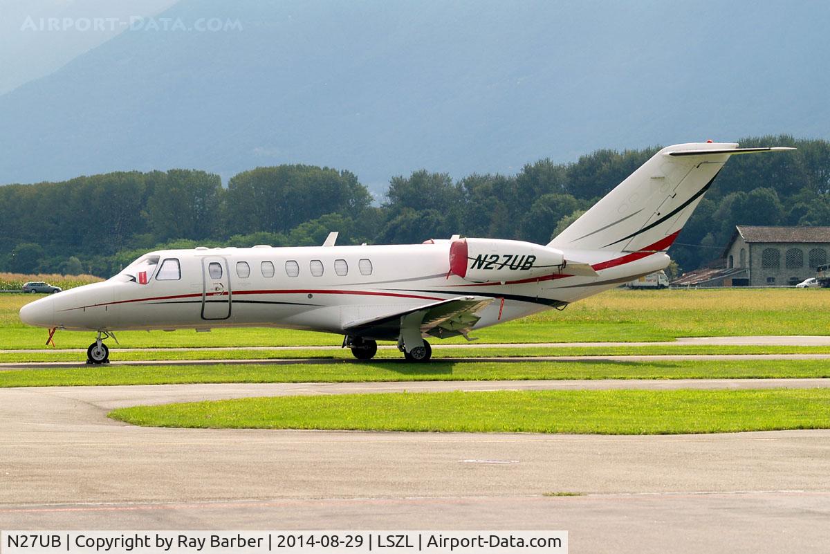 N27UB, 2008 Cessna 525B Citation CJ3 C/N 525B-0225, Cessna 525B CitationJet CJ3 [525B-0225] Locarno~HB 29/08/2014