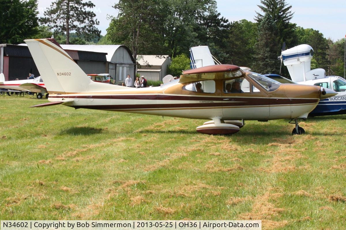 N34602, 1973 Cessna 177B Cardinal C/N 17701894, Zanesville-Riverside fly-in