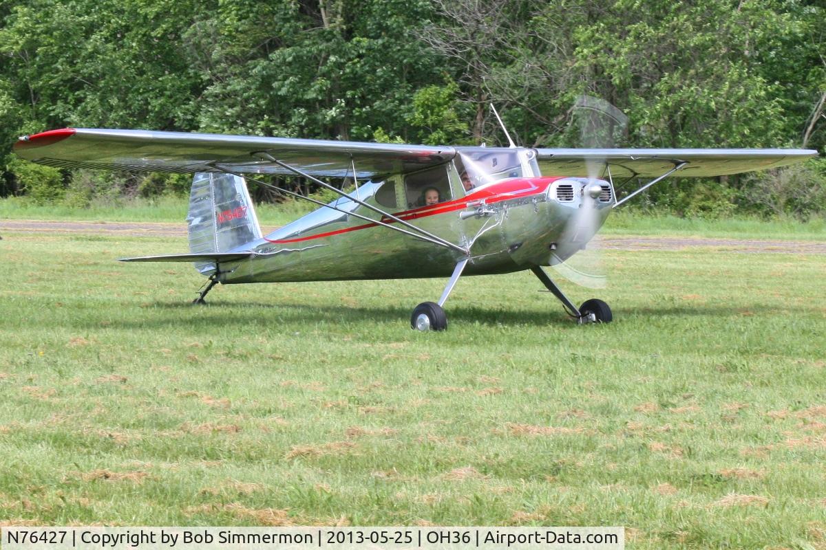 N76427, 1946 Cessna 140 C/N 10853, Zanesville-Riverside fly-in