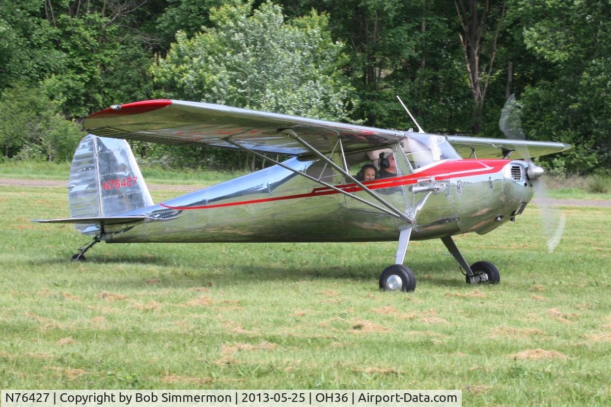 N76427, 1946 Cessna 140 C/N 10853, Zanesville-Riverside fly-in