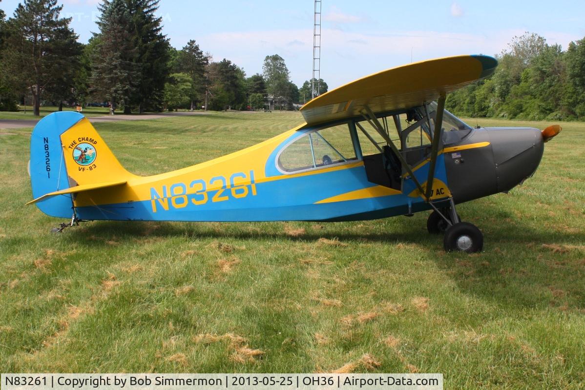 N83261, 1946 Aeronca 7AC Champion C/N 7AC-1925, Zanesville-Riverside fly-in