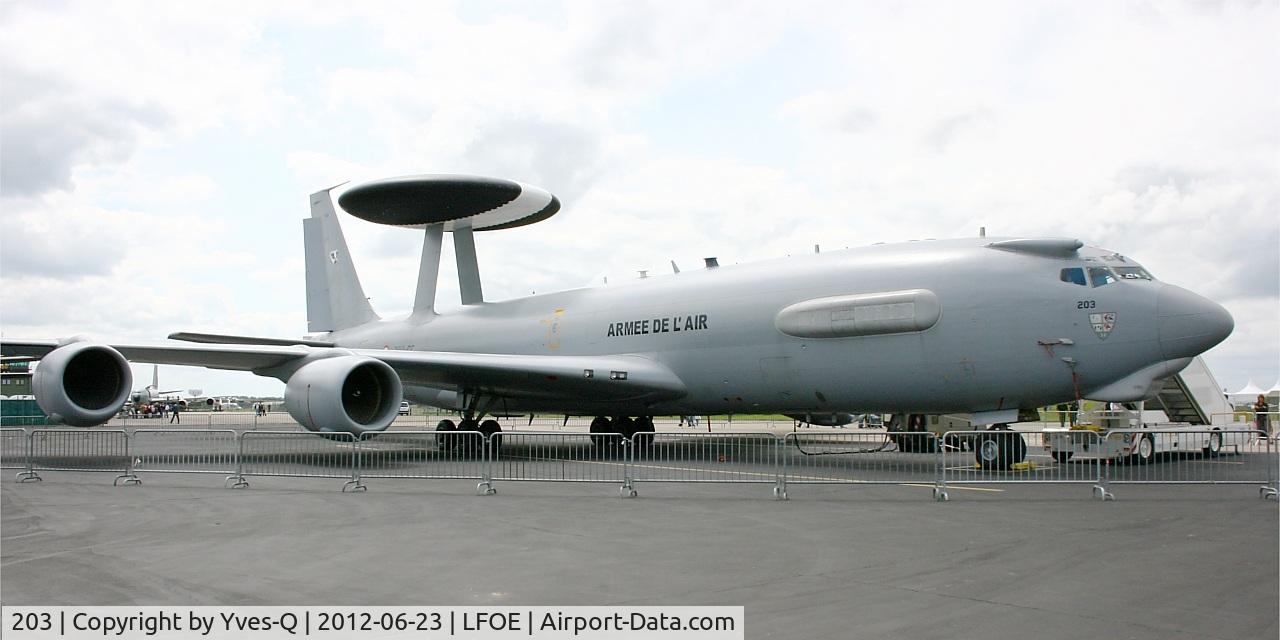 203, 1990 Boeing E-3F Sentry C/N 24117, Boing E-3F SDCA (702-CC), Evreux-Fauville Air Base 105 (LFOE) Open day 2012