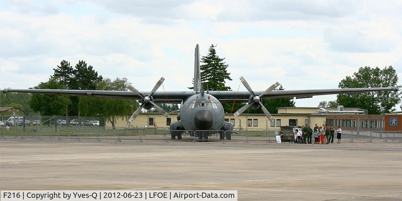 F216, Transall C-160G Gabriel C/N 219, Dassault Dornier Transall C160 G Gabriel, Static display, Evreux-Fauville AB 105 (LFOE) Open day 2012