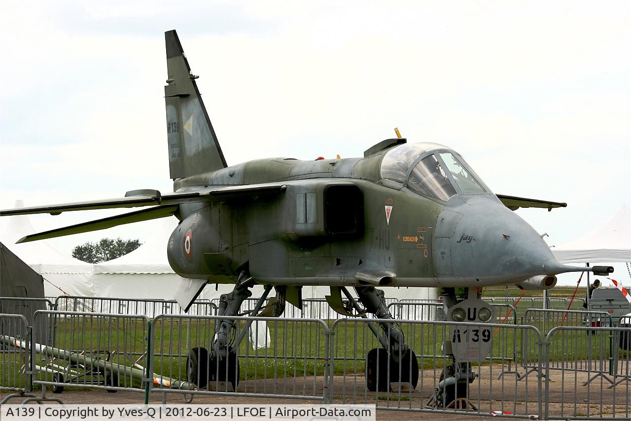 A139, Sepecat Jaguar A C/N A139, Sepecat Jaguar A, Preserved at Euvreux-Fauville Air Base 105 (LFOE) Open day 2012