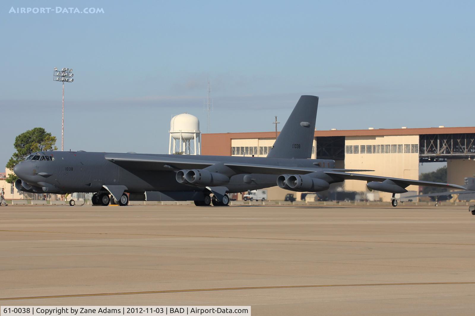 61-0038, 1961 Boeing B-52H Stratofortress C/N 464465, At Barksdale AFB