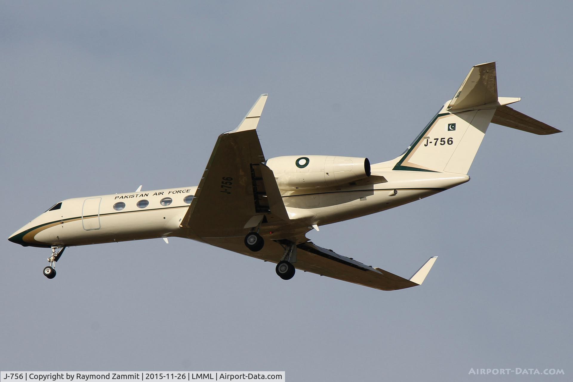 J-756, 2007 Gulfstream Aerospace GIV-X (G450) C/N 4090, Gulfstream GIV J-756 Pakistan Air Force