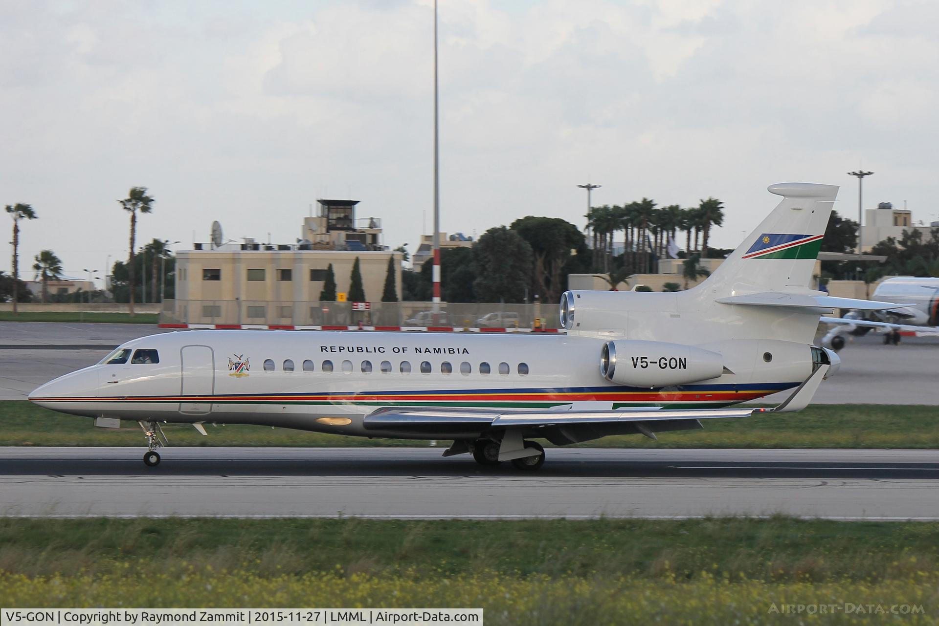 V5-GON, 2012 Dassault Falcon 7X C/N 127, Dassault Falcon 7X V5-GON Government of Namibia