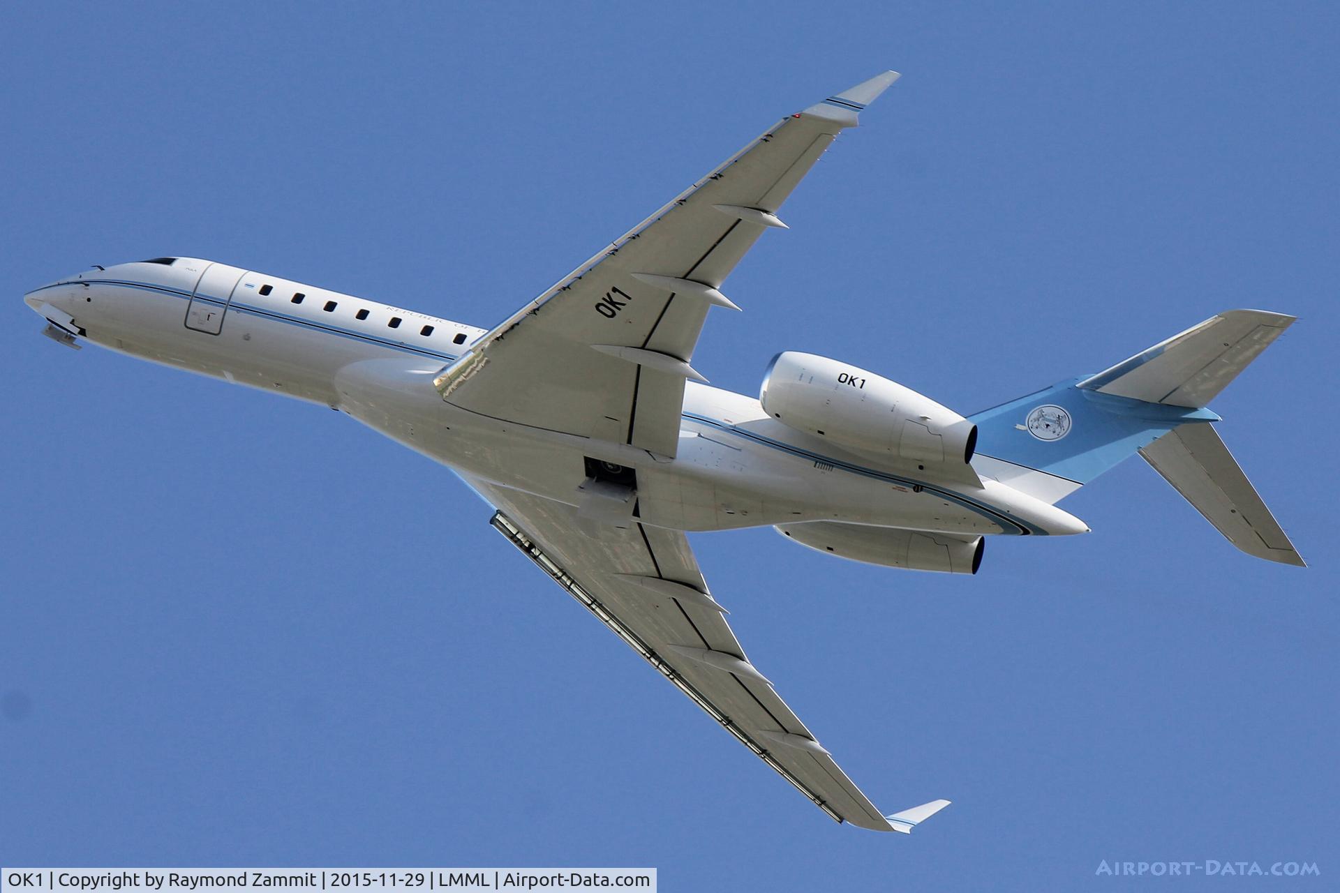 OK1, 2009 Bombardier BD-700-1A10 Global Express XRS C/N 9259, Bombardier BD-700 Global Express OK1 Government of Botswana