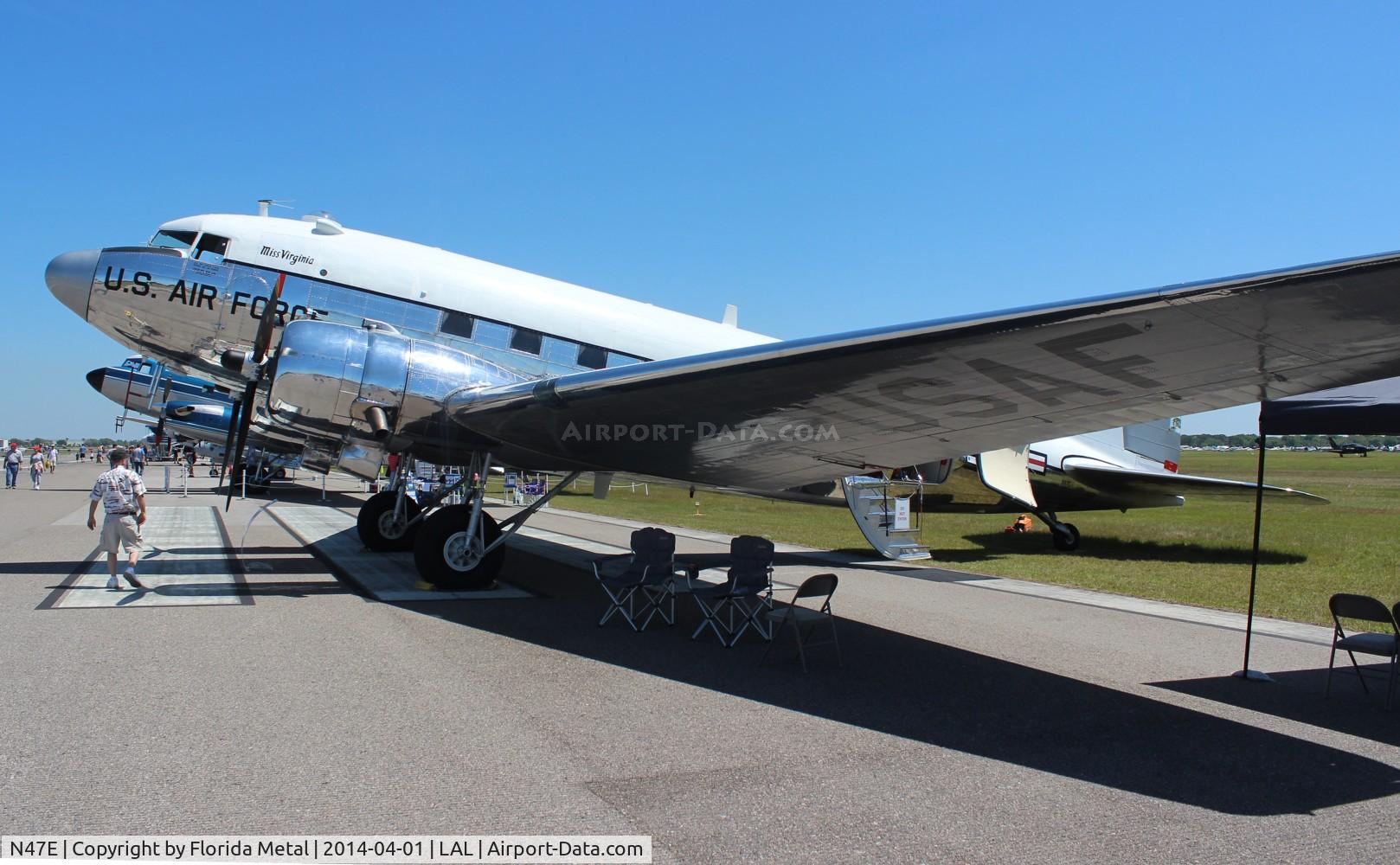 N47E, 1943 Douglas DC-3C (C-47A-60-DL) C/N 13816, C-47 Miss Virginia