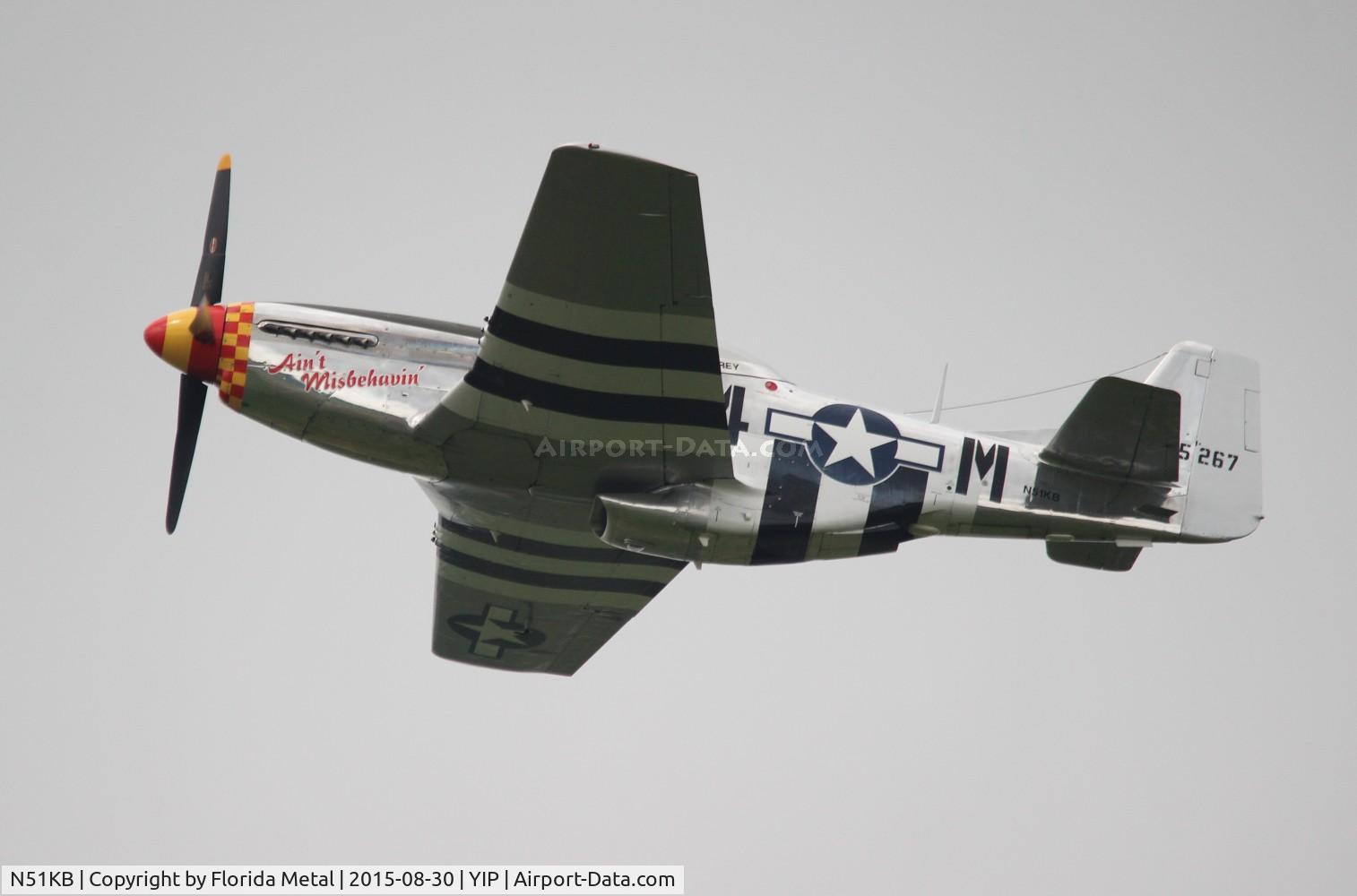 N51KB, 1961 North American F-51D Mustang C/N 44-74009, Ain't Misbehavin