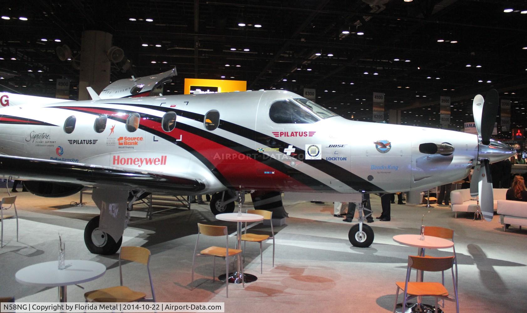 N58NG, 2013 Pilatus PC-12/47E C/N 1458, PC-12 at NBAA Orlando