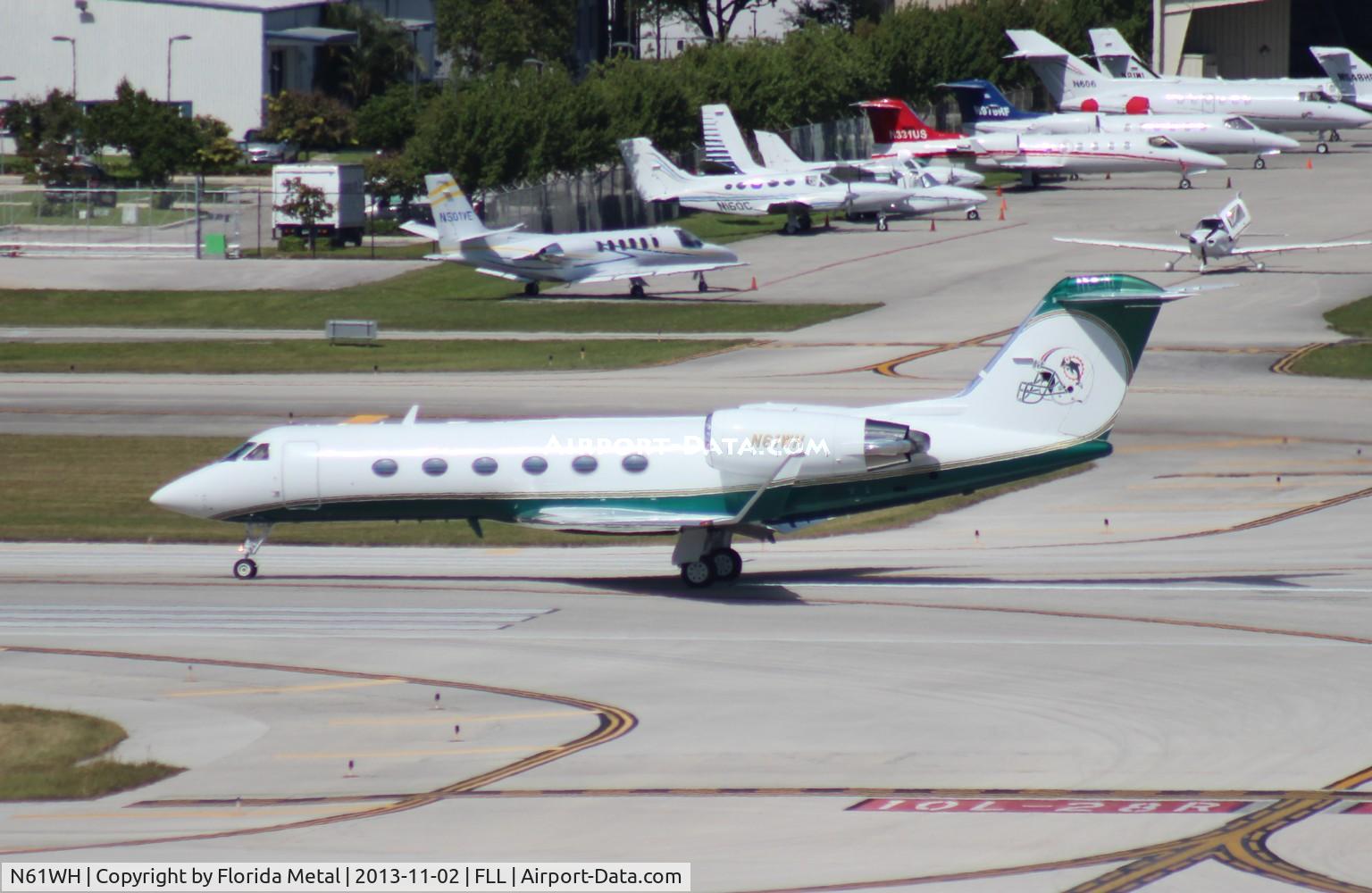 N61WH, 1988 Gulfstream Aerospace G-IV C/N 1075, Miami Dolphins