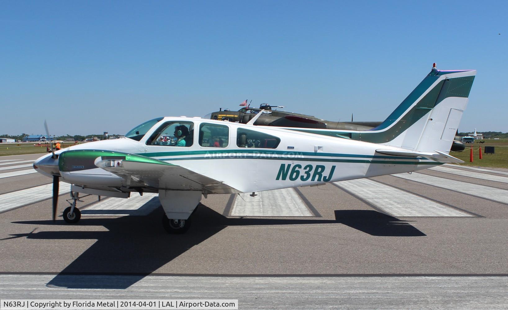 N63RJ, 1974 Beech 95-B55 Baron Baron C/N TC-1804, Beech 55