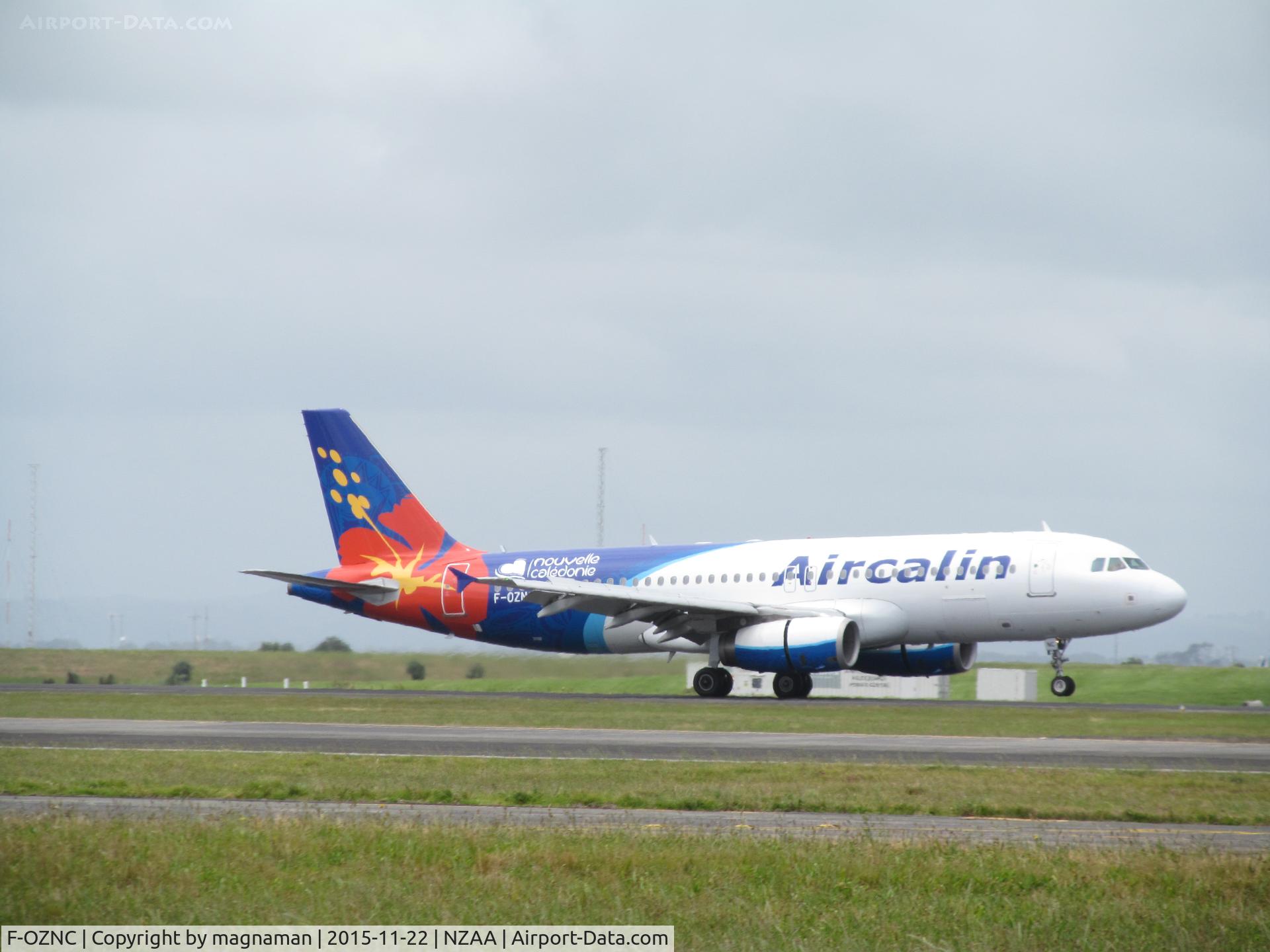 F-OZNC, 2008 Airbus A320-232 C/N 3547, landing at AKL