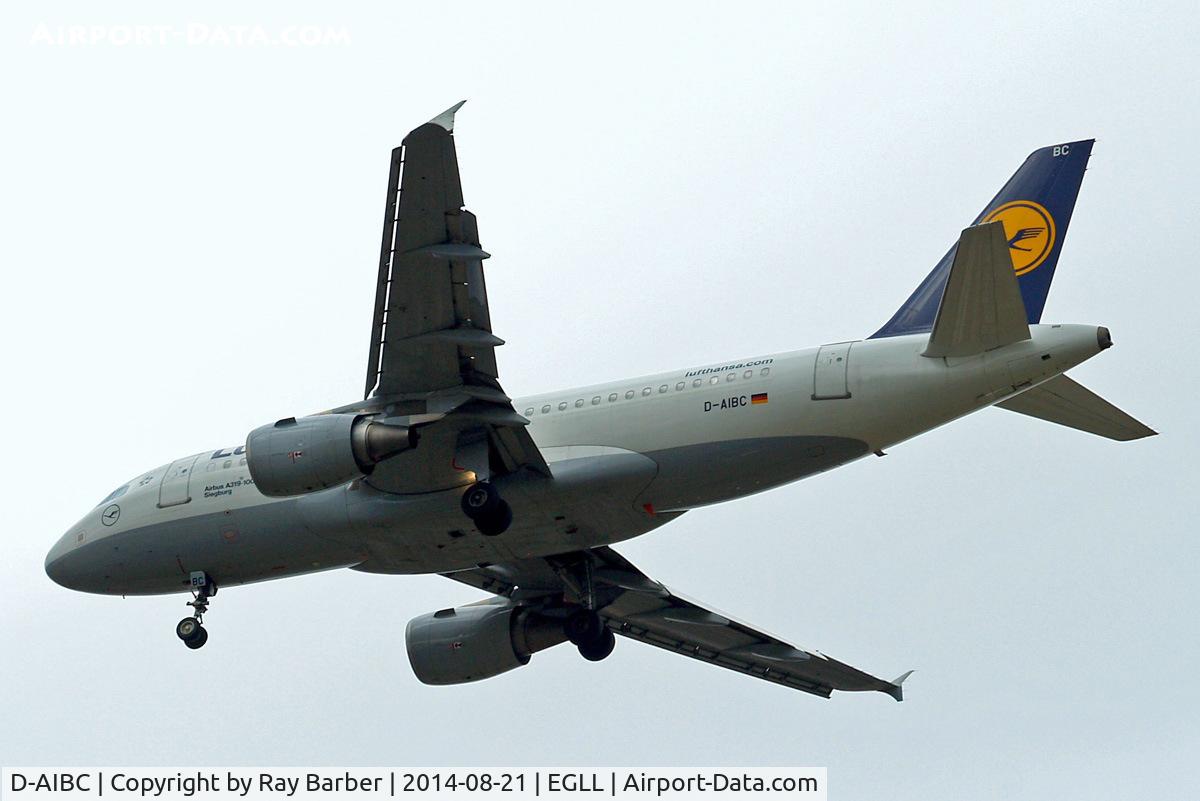 D-AIBC, 2010 Airbus A319-112 C/N 4332, Airbus A319-112 [4332] (Lufthansa) Home~G 21/08/2014. On approach 27R.