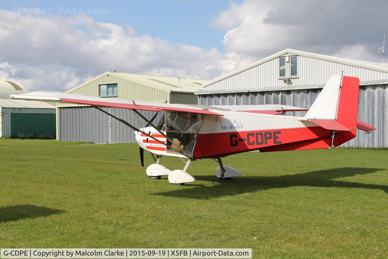G-CDPE, 2005 Best Off Skyranger 912(2) C/N BMAA/HB/432, Best Off Skyranger 912(2), Fishburn Airfield, September 19th 2015.