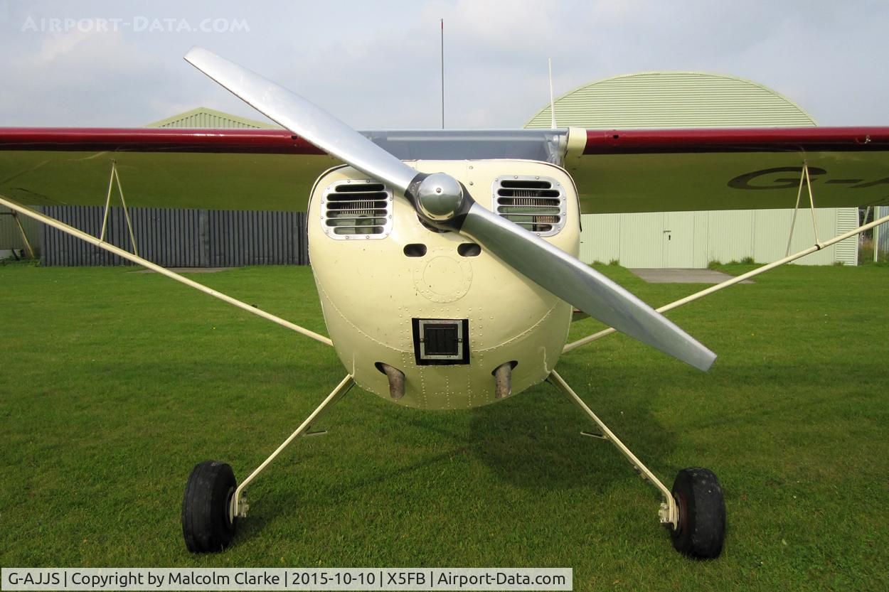 G-AJJS, 1947 Cessna 120 C/N 13047, Cessna 120, Fishburn Airfield, October 10th 2015.