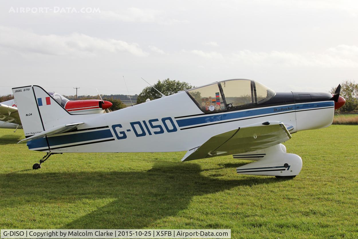 G-DISO, 1963 SAN Jodel D-150 Mascaret C/N 24, SAN Jodel D-150 Mascaret at Fishburn Airfield, October 25th 2015.