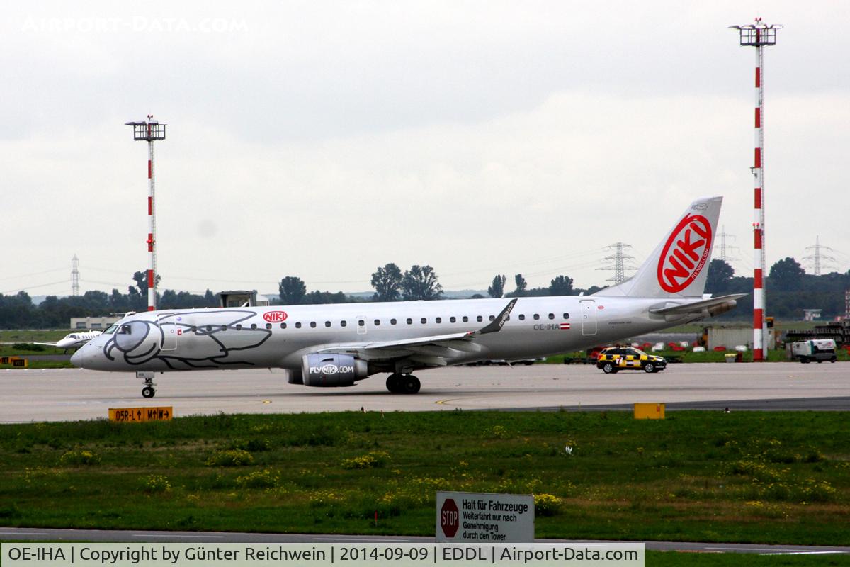 OE-IHA, 2009 Embraer 190LR (ERJ-190-100LR) C/N 19000285, On Apron