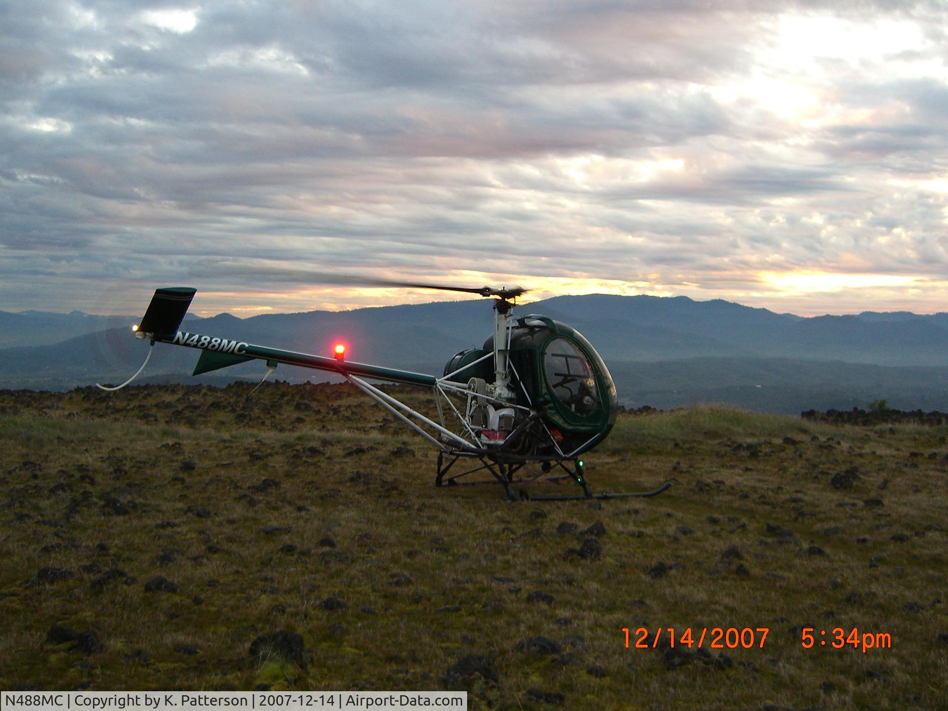 N488MC, 1968 Hughes TH-55A Osage C/N 680885, 1968 Hughes TH55A on Table Rock in Southern Oregon