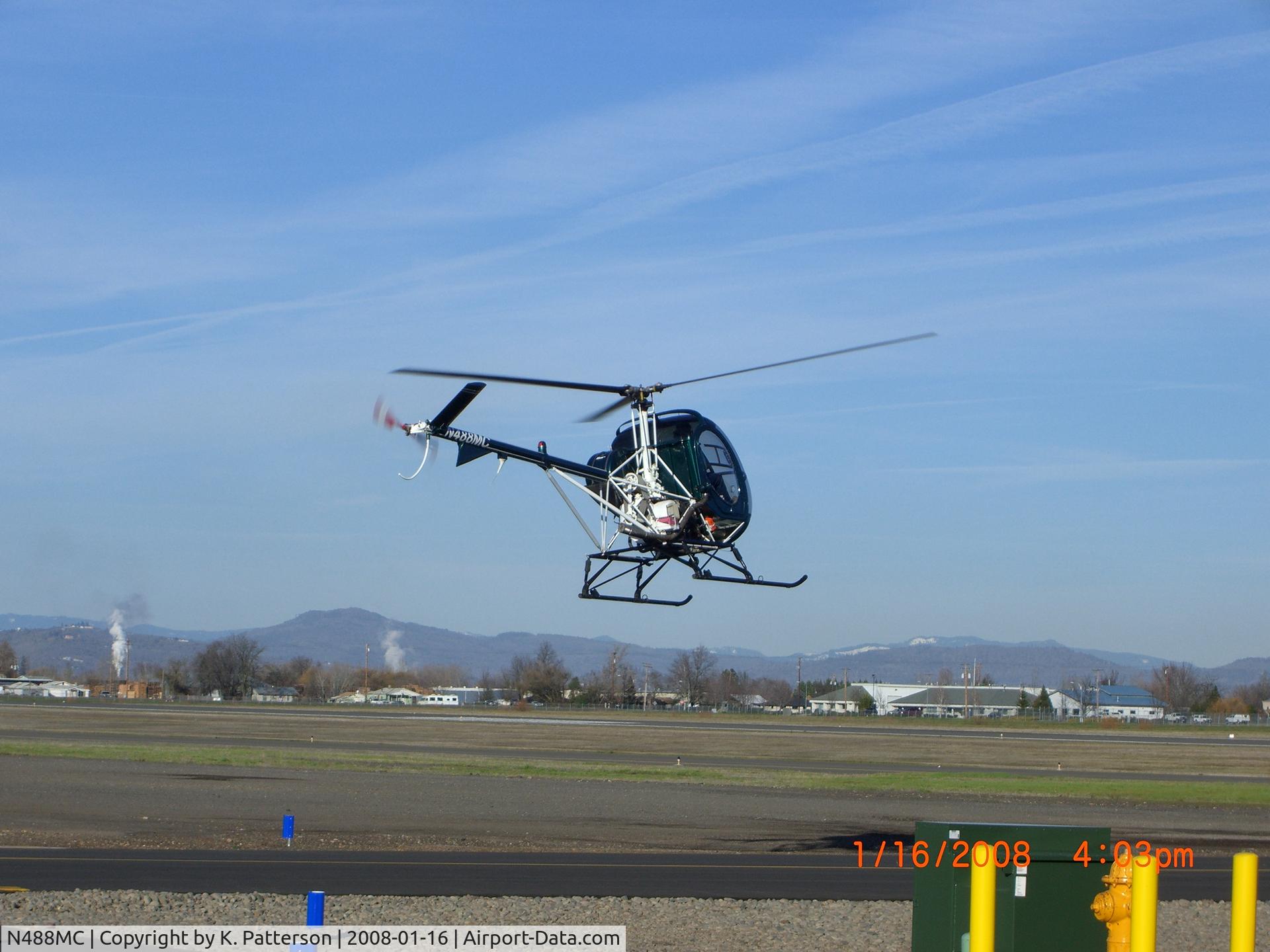 N488MC, 1968 Hughes TH-55A Osage C/N 680885, Hughes TH-55Av At KMFR