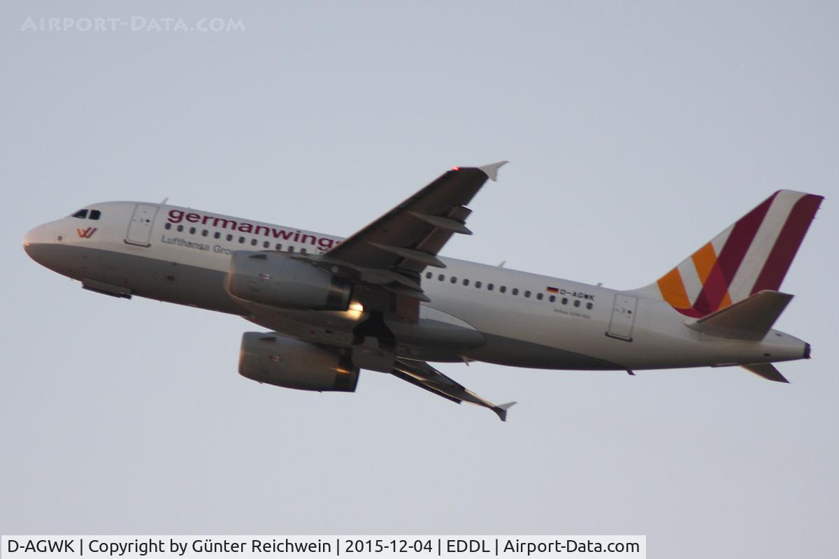 D-AGWK, 2008 Airbus A319-132 C/N 3500, Taking off