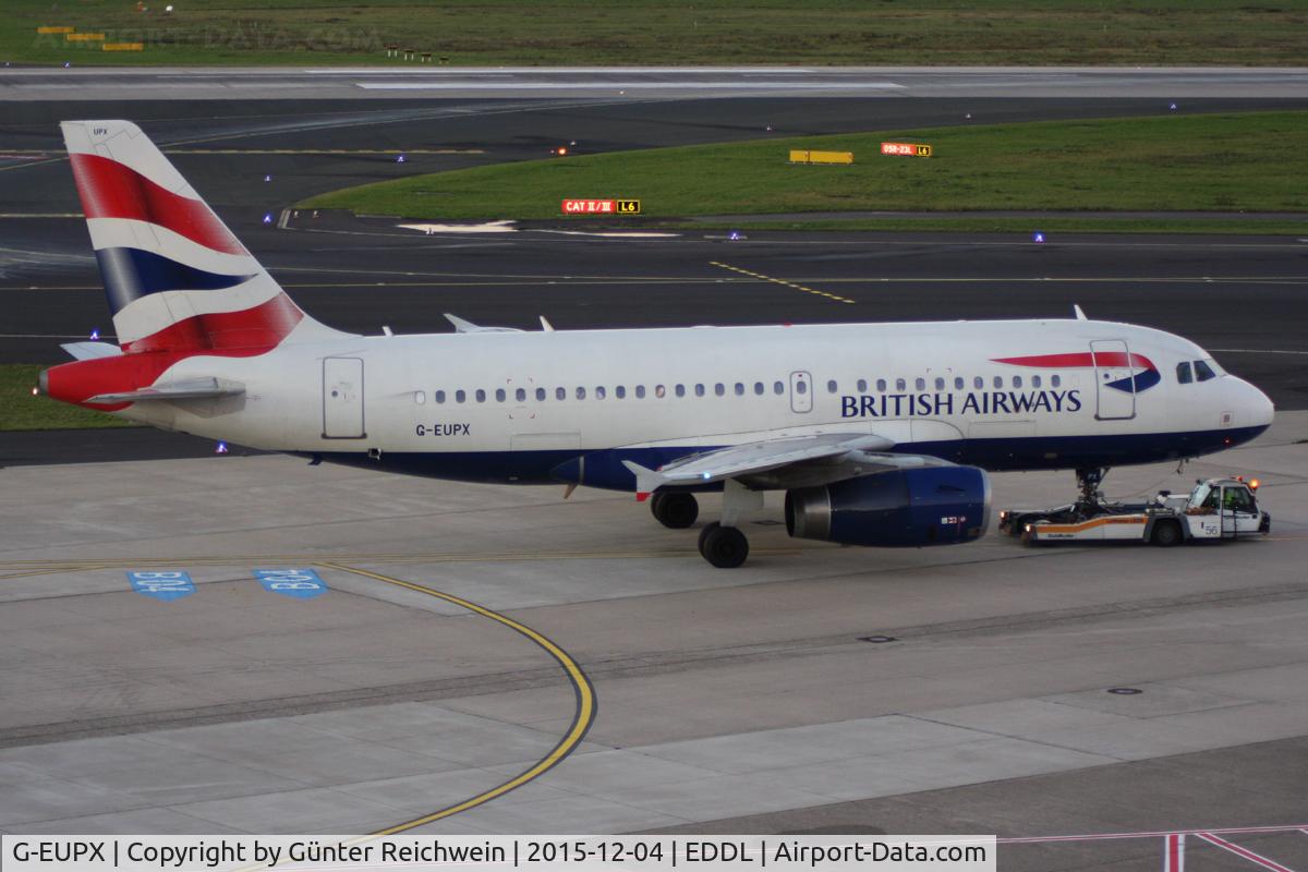 G-EUPX, 2001 Airbus A319-131 C/N 1445, Pushed back