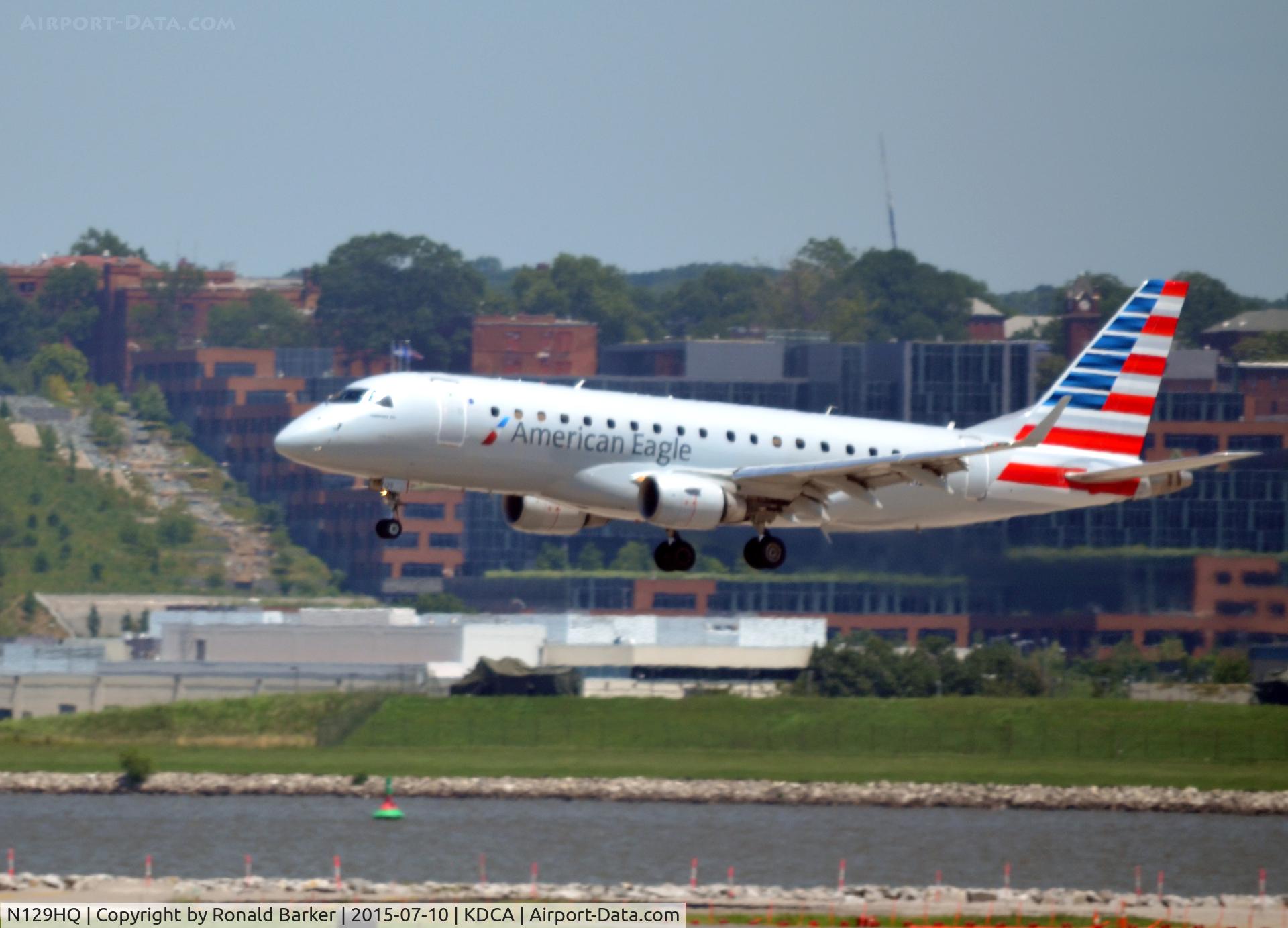 N129HQ, 2008 Embraer 175LR (ERJ-170-200LR) C/N 17000211, Landing National