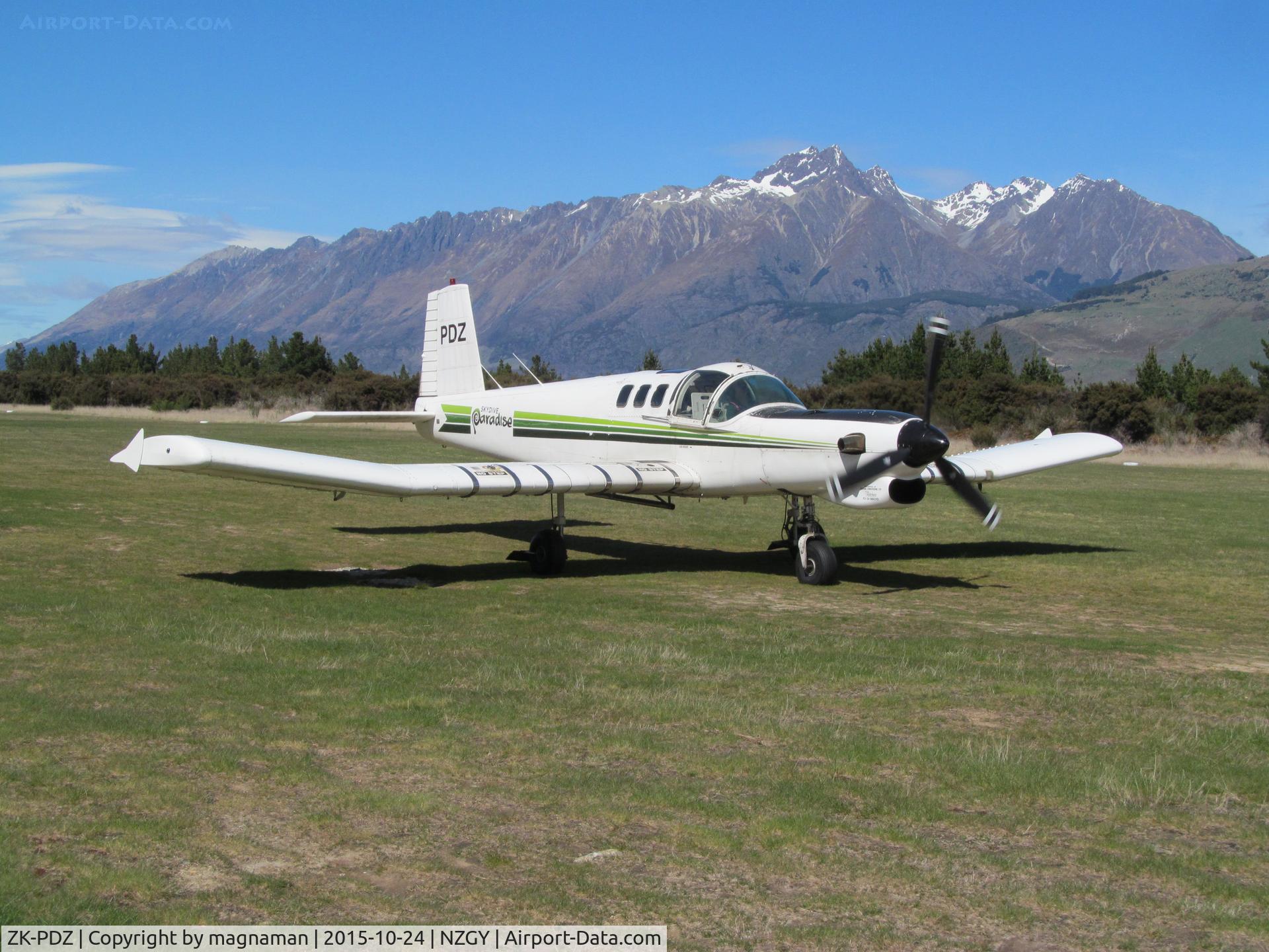 ZK-PDZ, Pacific Aerospace Cresco 08-600 C/N 003, Skydive carrier at Glenorchy