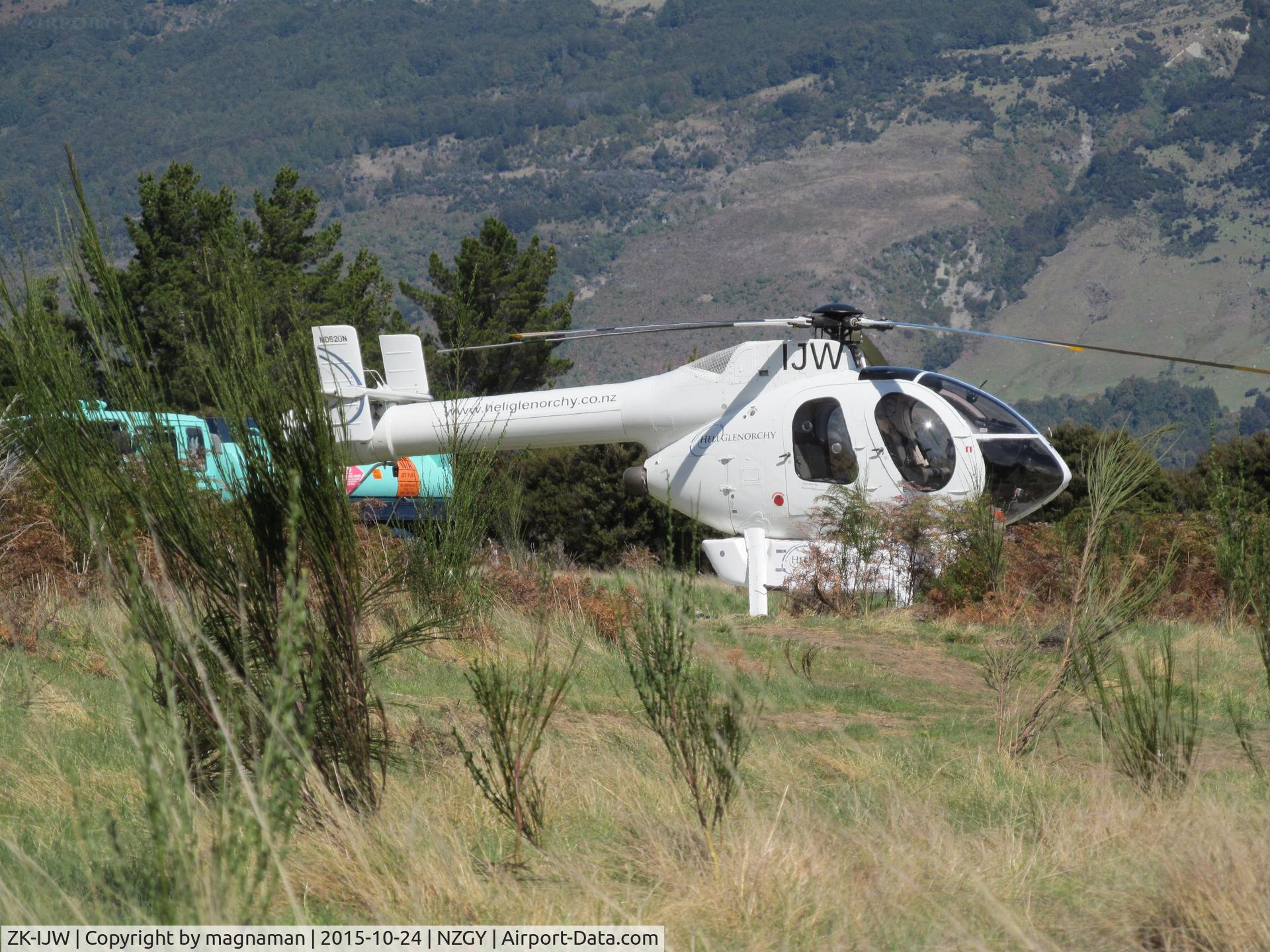 ZK-IJW, McDonnell Douglas 500N C/N LN016, Parked at home base