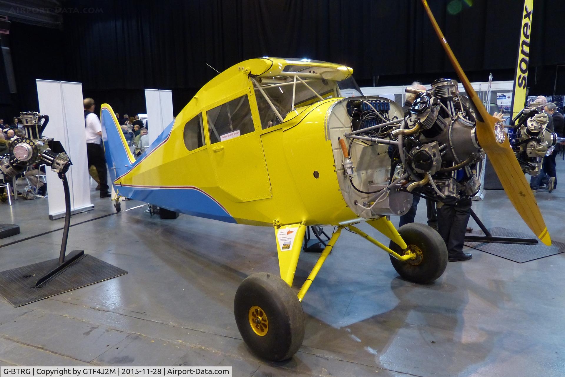 G-BTRG, 1939 Aeronca 65C C/N C4149, G-BTRG  exhibited at the Flyer Live Show, Telford International Centre 28.11.15