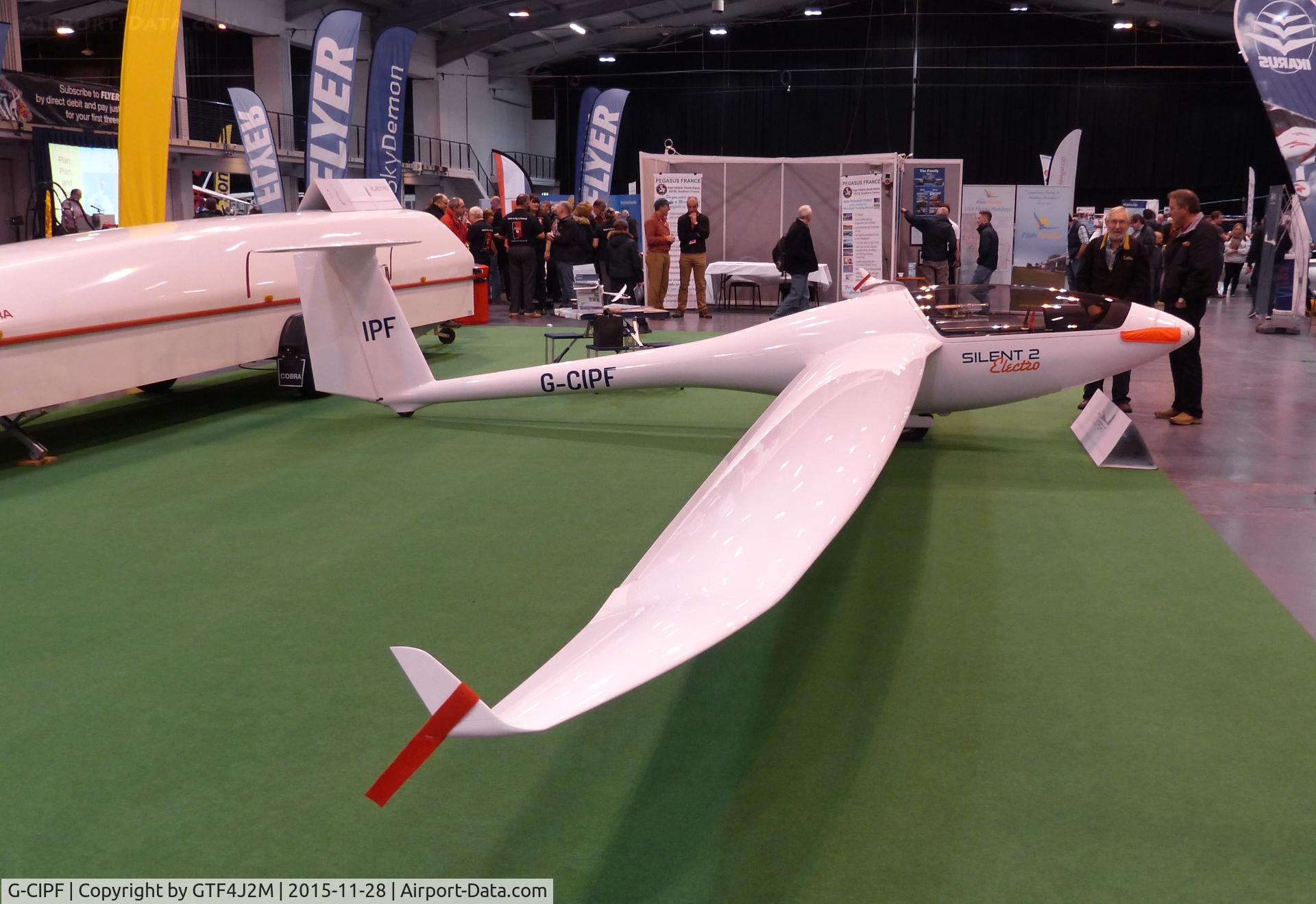 G-CIPF, 2015 Alisport Silent 2 C/N 2072, G-CIPF  exhibited at the Flyer Live Show, Telford International Centre 28.11.15