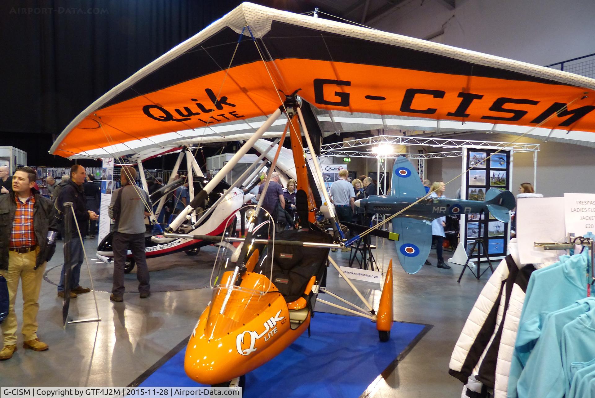 G-CISM, 2015 P&M Aviation Quik Lite C/N 8729, G-CISM  exhibited at the Flyer Live Show, Telford International Centre 28.11.15