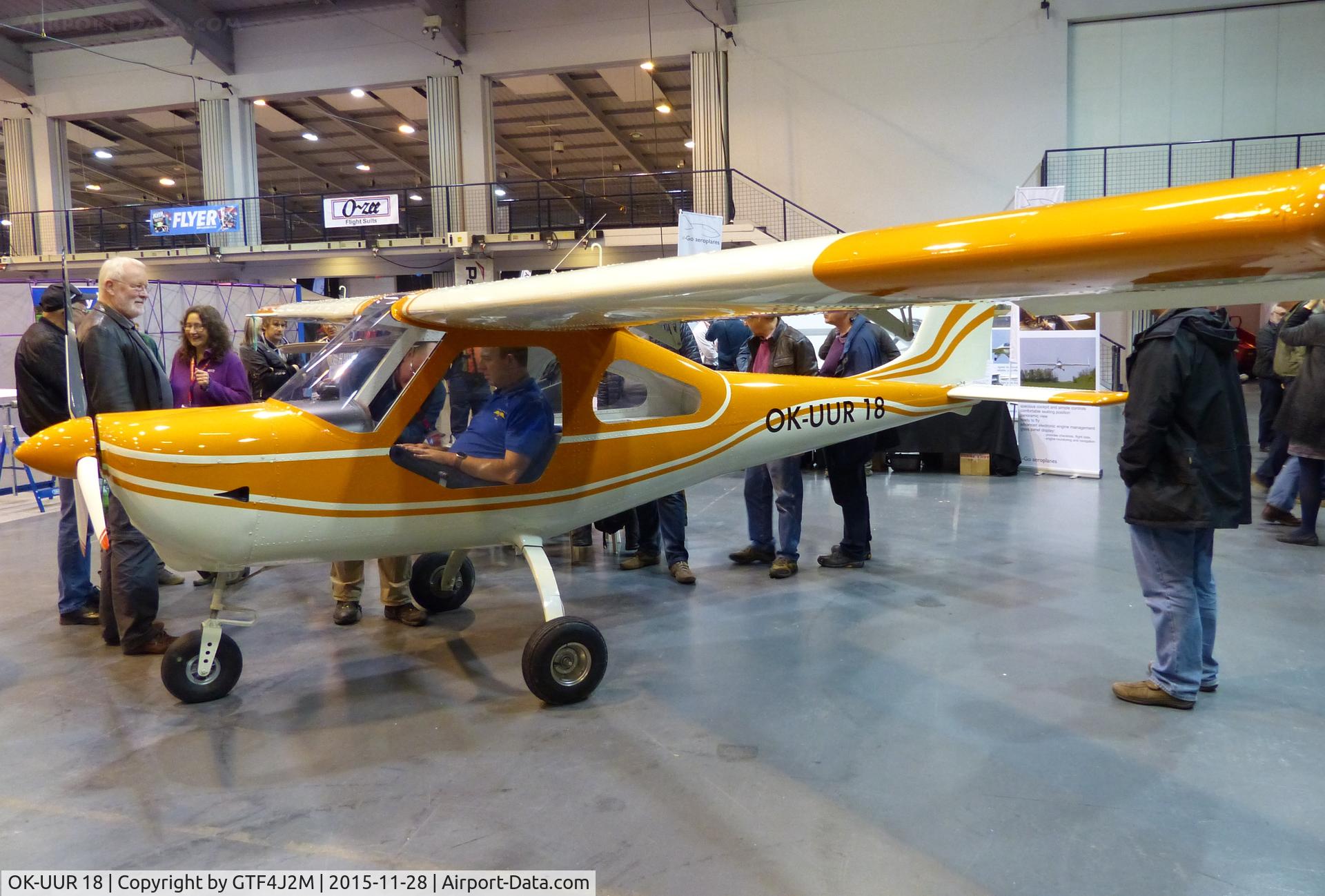 OK-UUR 18, Techpro Aviation Merlin HV-100 C/N 012, OK-UUR 18  exhibited at the Flyer Live Show, Telford International Centre 28.11.15