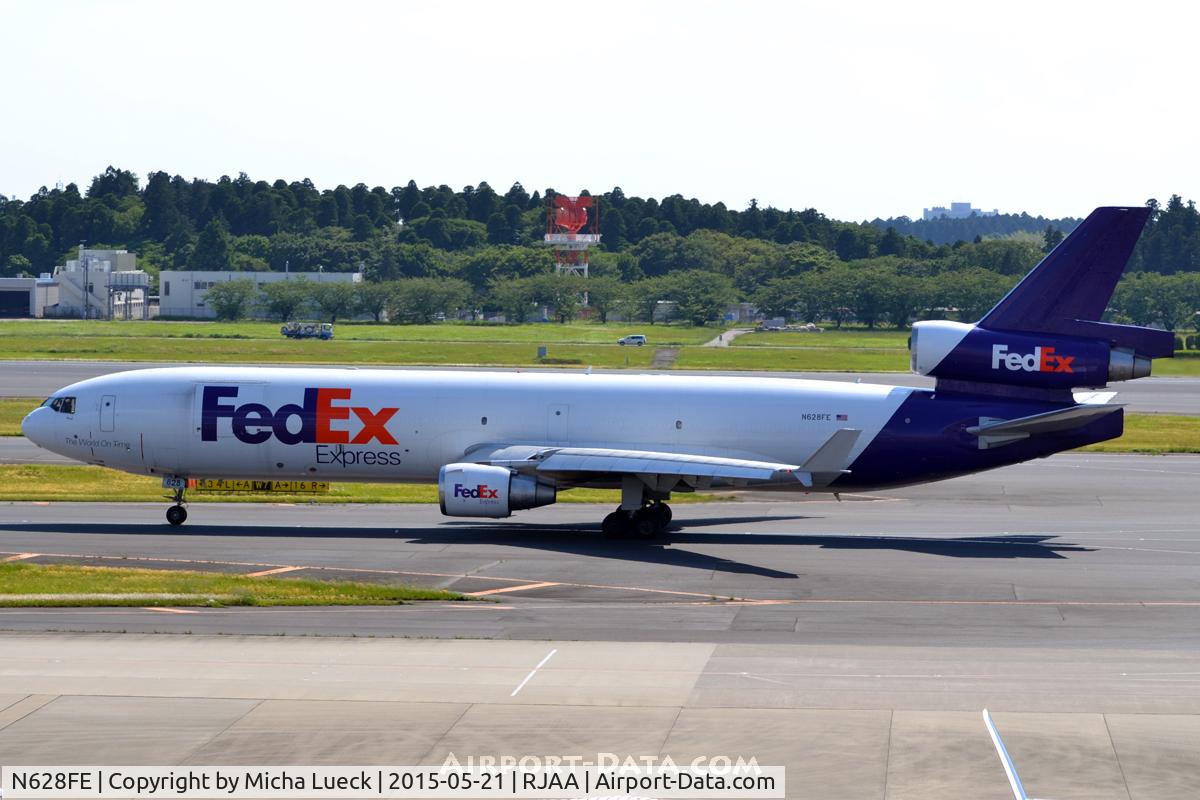 N628FE, 1991 McDonnell Douglas MD-11F C/N 48447, At Narita
